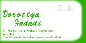 dorottya hadadi business card